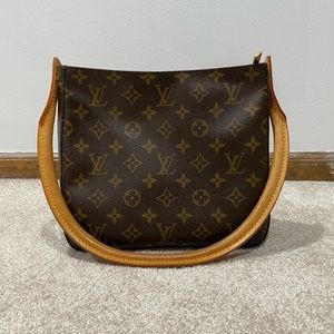 Louis Vuitton Shoulder Bag Looping Brown Monogram
